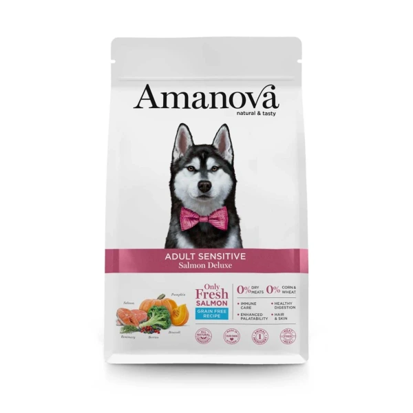 Ad Sensitive All Breed Salmon & Pumpkin, 2 kg, amanova