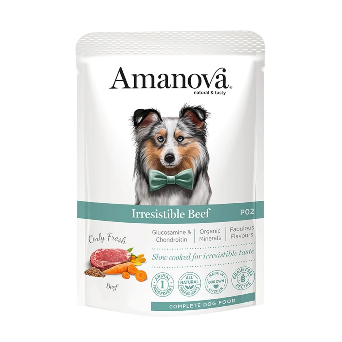 Pouch Irresistible Beef, 100 g, amanova