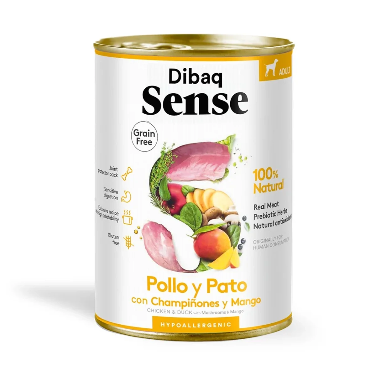 DIABAQ Sense Pollo y Pato Hypoallergenic, 380 g, Dibaq