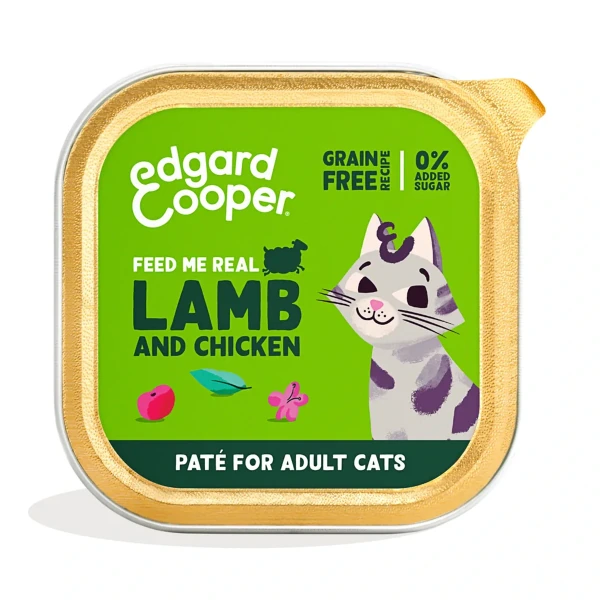 Cat Adult cordero/pollo, 85 g, Edgar & Cooper