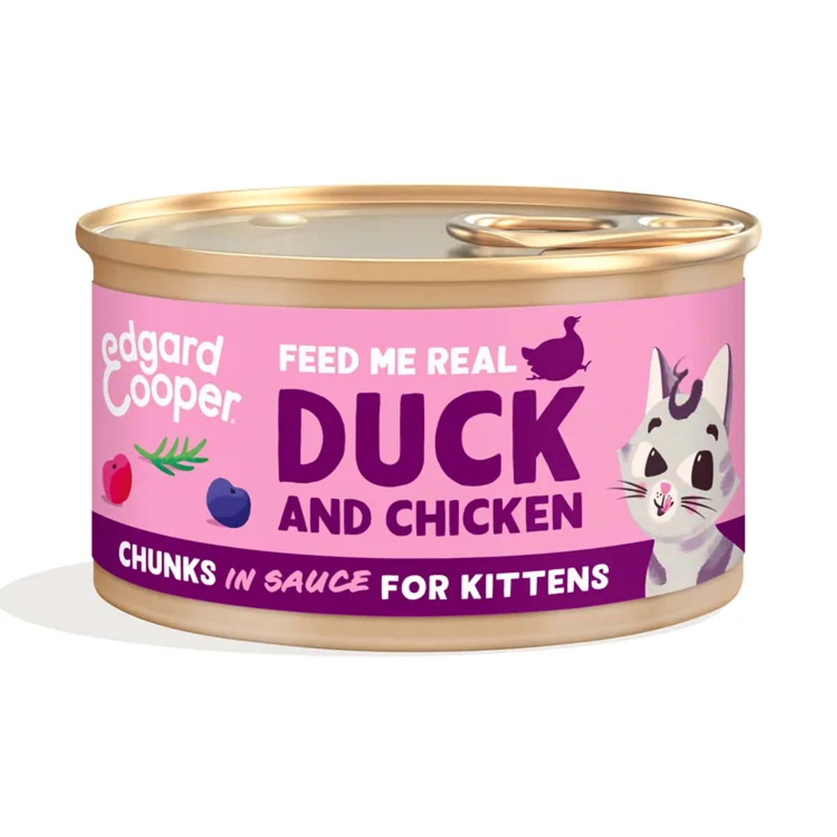 Chunks in sauce for adult cats - Duck and chicken, Edgar & Cooper