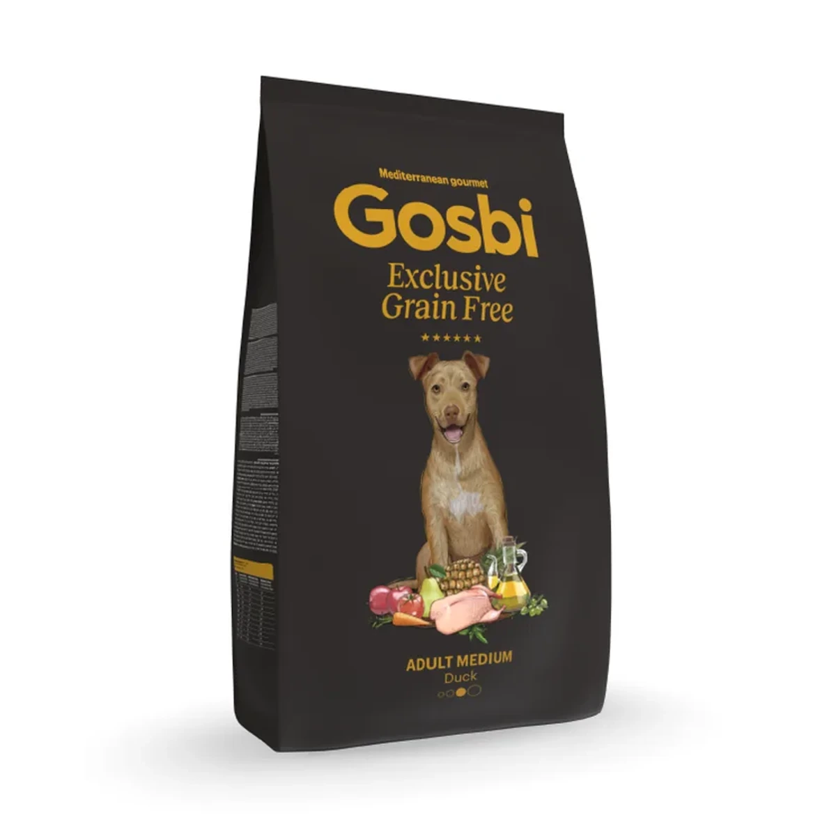 Exclusive grain free duck medium, 3 kg, Gosbi