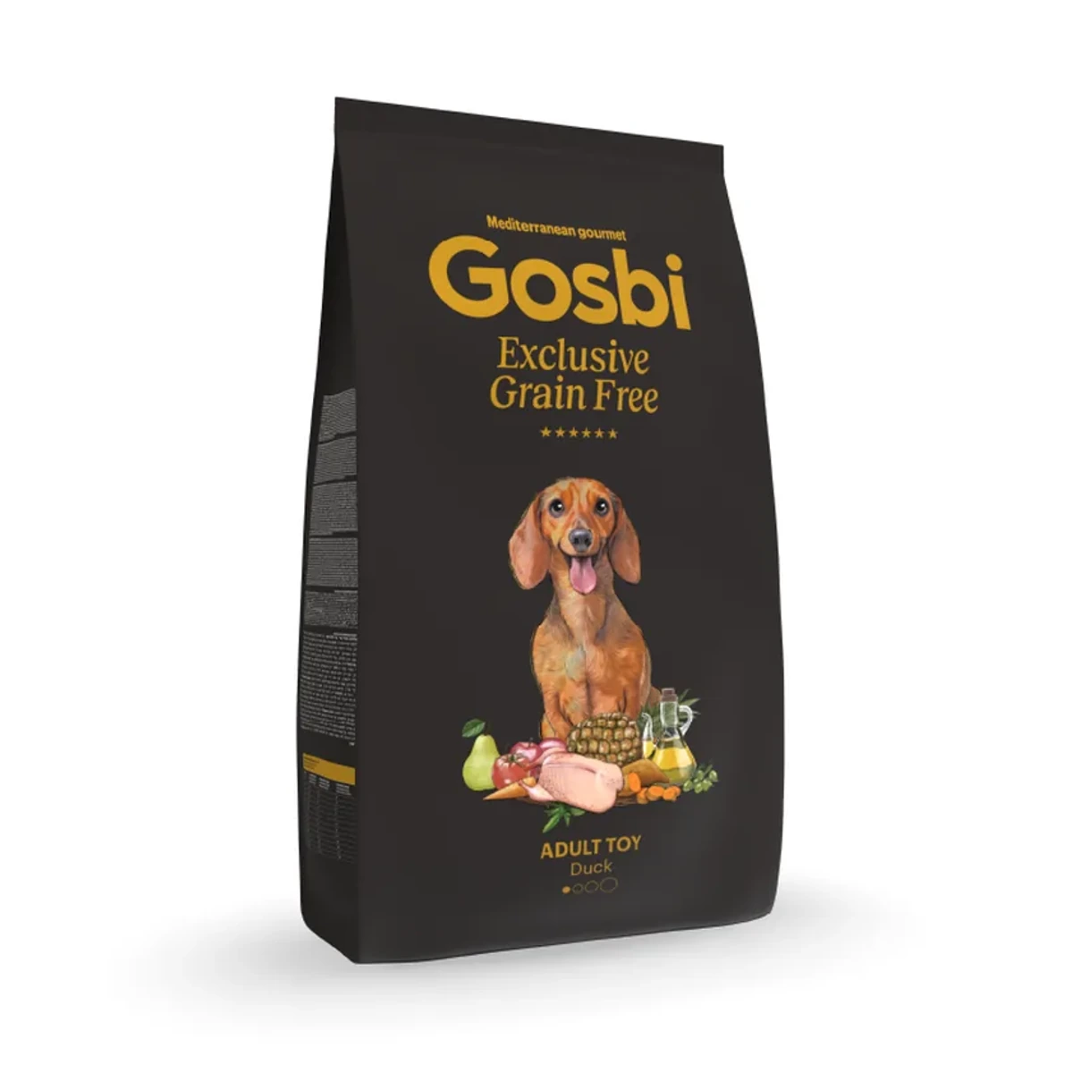 Exclusive grain free adult duck mini, 2 kg, Gosbi