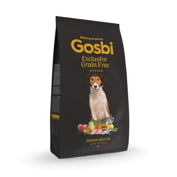 Exclusive grain free senior medium, 3 kg, Gosbi