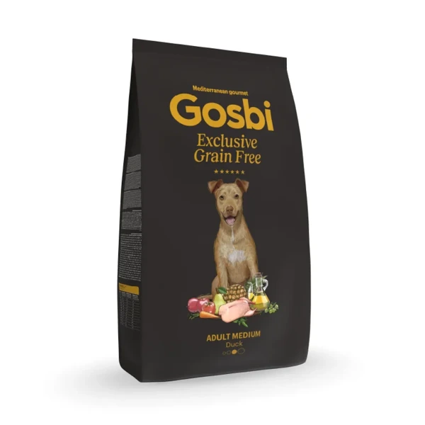 Exclusive grain free duck medium, 500 g, Gosbi