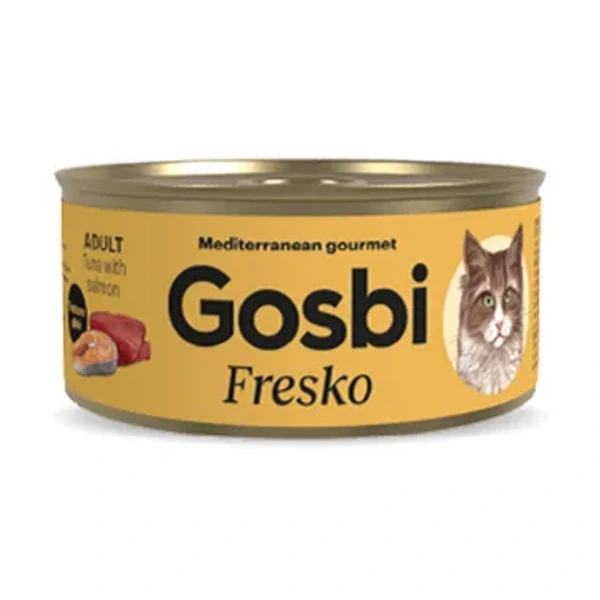 Fresko cat atun con salmon pate adult, 70 g, Gosbi