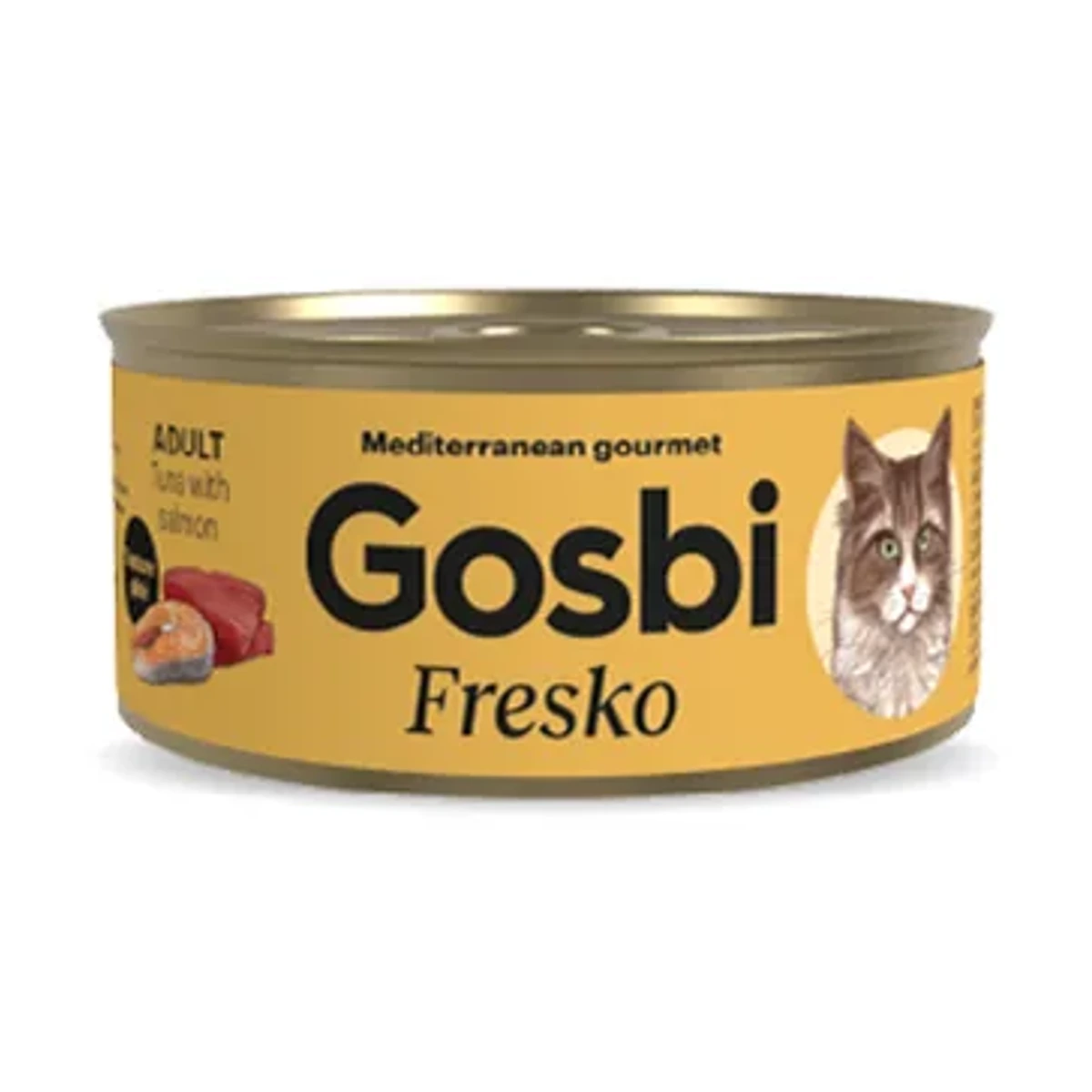 Fresko cat atun con salmon pate adult, 70 g, Gosbi