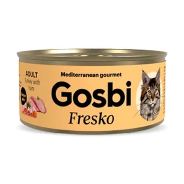 Fresko cat patee pavo con jamon adult, 70 g, Gosbi