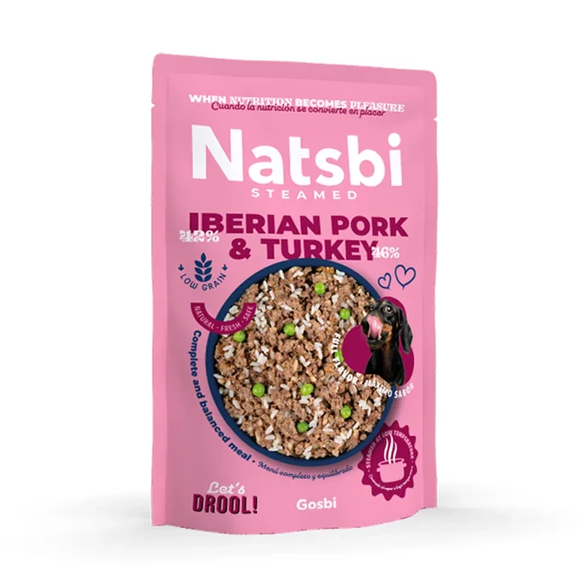 Steamed Iberian Pork Turkey, 200 g, Natsbi