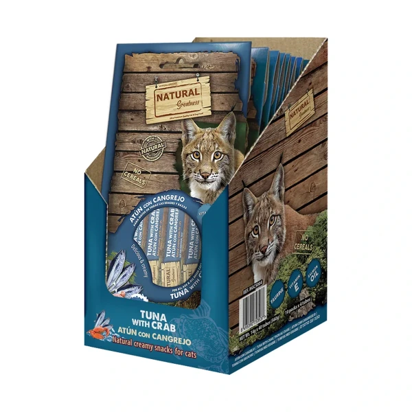 Cat Crema Atun, Cangrejo -Pelo Piel Support, 56 g, Natural Greatness