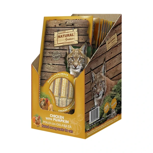 Cat Crema Pollo, Calabaza -Digest Support, 56 g, Natural Greatness