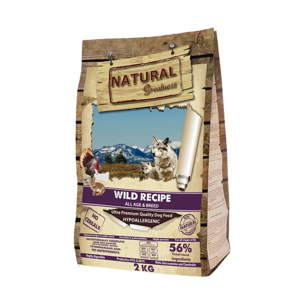 Receta Salvaje (No Cereal), 2 kg, Natural Greatness