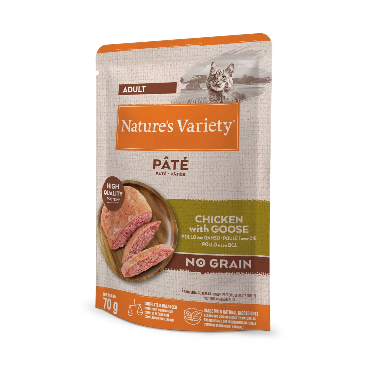 [00624139] Variety Cat Paté Chicken whit Goose (12) 70 Grs·