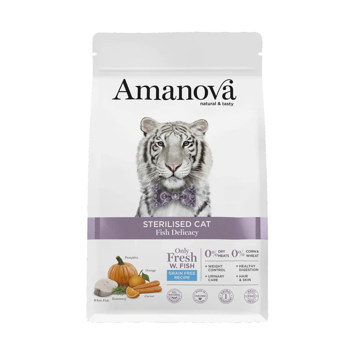 Cat Sterilised White Fish & Pumpkin No Grain