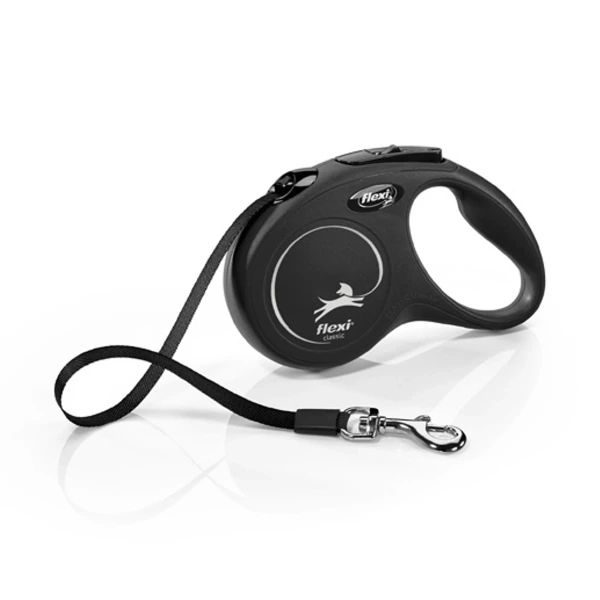 Flexi New Classic S 5m Cinta Negro