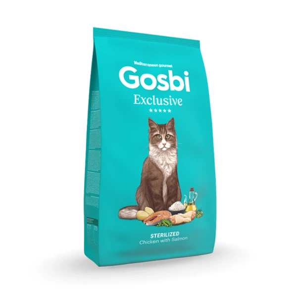 Gosbi Exclusive Cat Steril Chicken Salmon, 1,5 kg