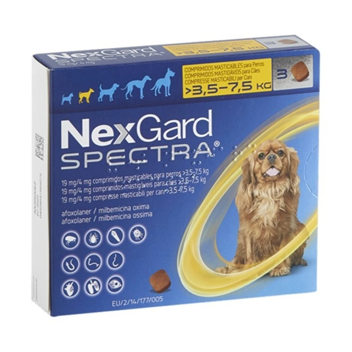 Nexgard Spectra 3, 5-7, 5 kg 3 cds