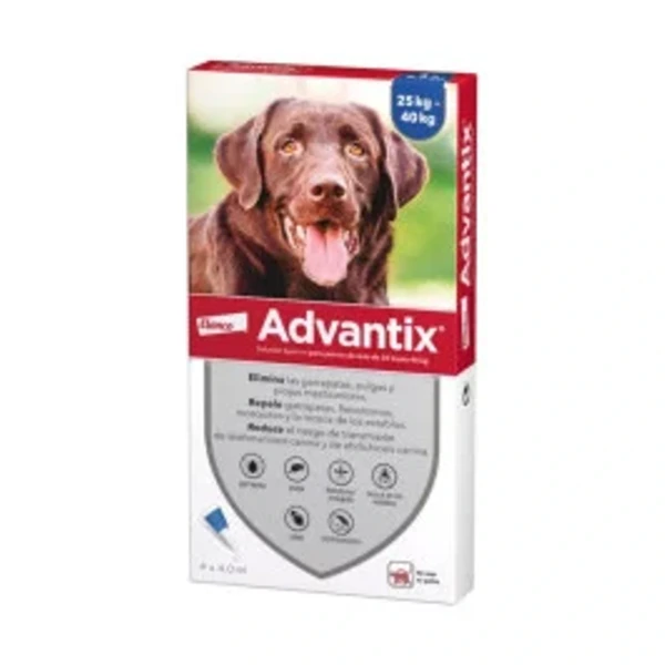 [01303019] ADVANTIX PERRO 25-40 KG. (4P) 4 ML.·