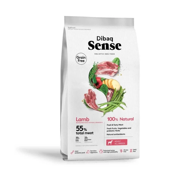 Sense Grain free Cordero Perro Adult all breeds, 2 kg