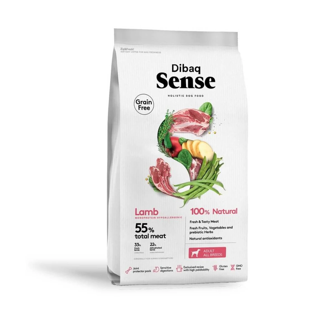 Sense Grain free Cordero Perro Adult all breeds, 2 kg
