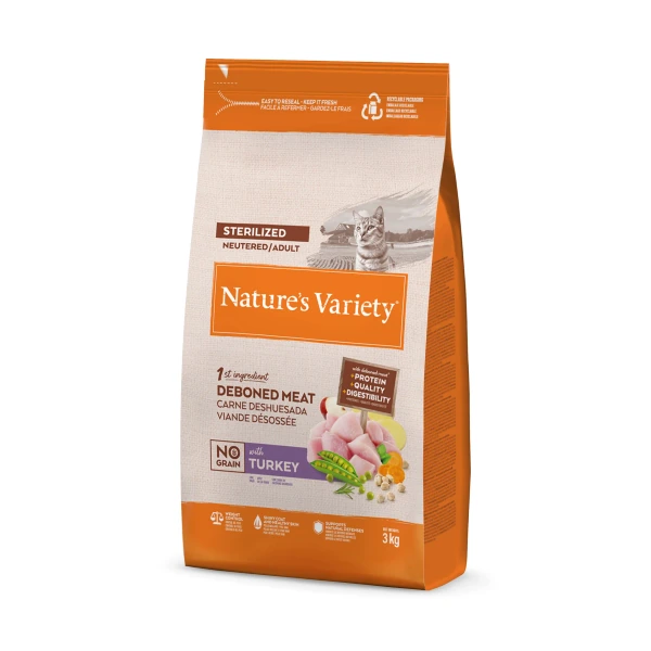 [00624211] Variety Cat No Grain Sterilized Turkey 3 kg·