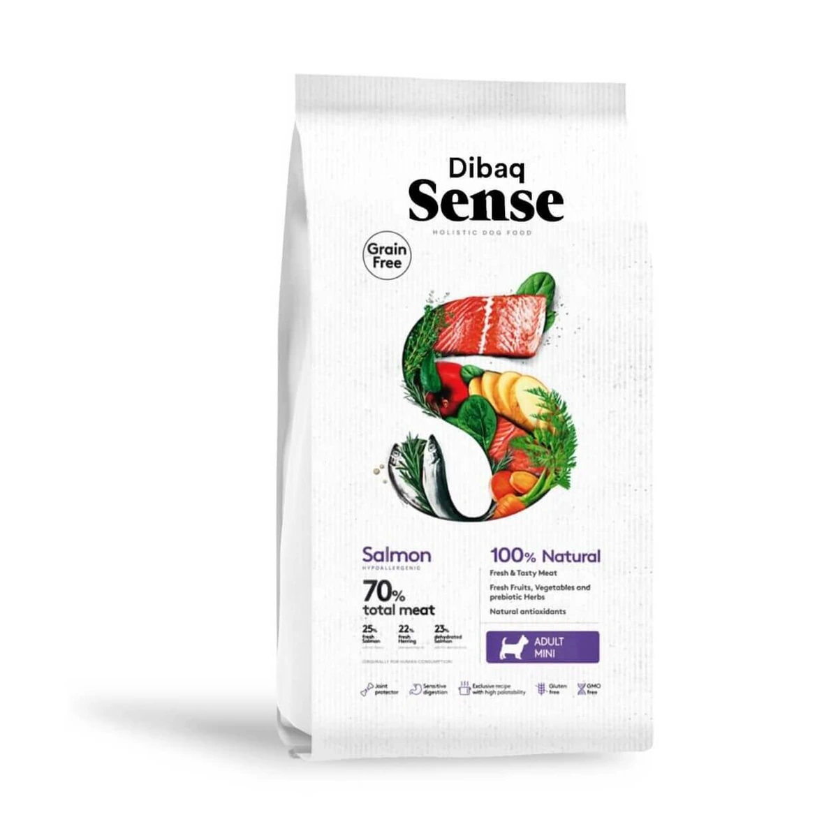 Sense Grain free Salmon Perro Adult mini, 2 kg