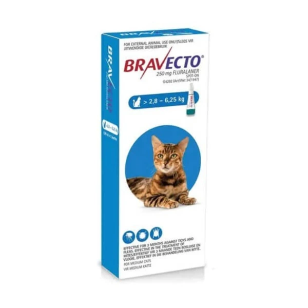 Bravecto PIPETA GATO 2, 8-6, 25kg
