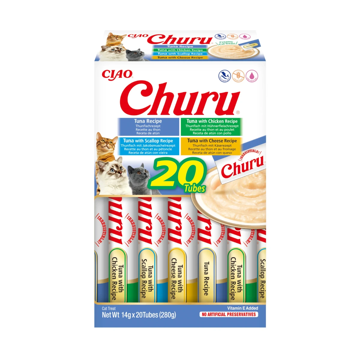 [89000161] CHURU CAT VARIEDADES DE ATUN CAJA 60 X 14 GR EU161