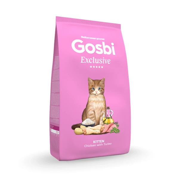 Gosbi Exclusive Cat Kitten Chicken Turkey, 400 g