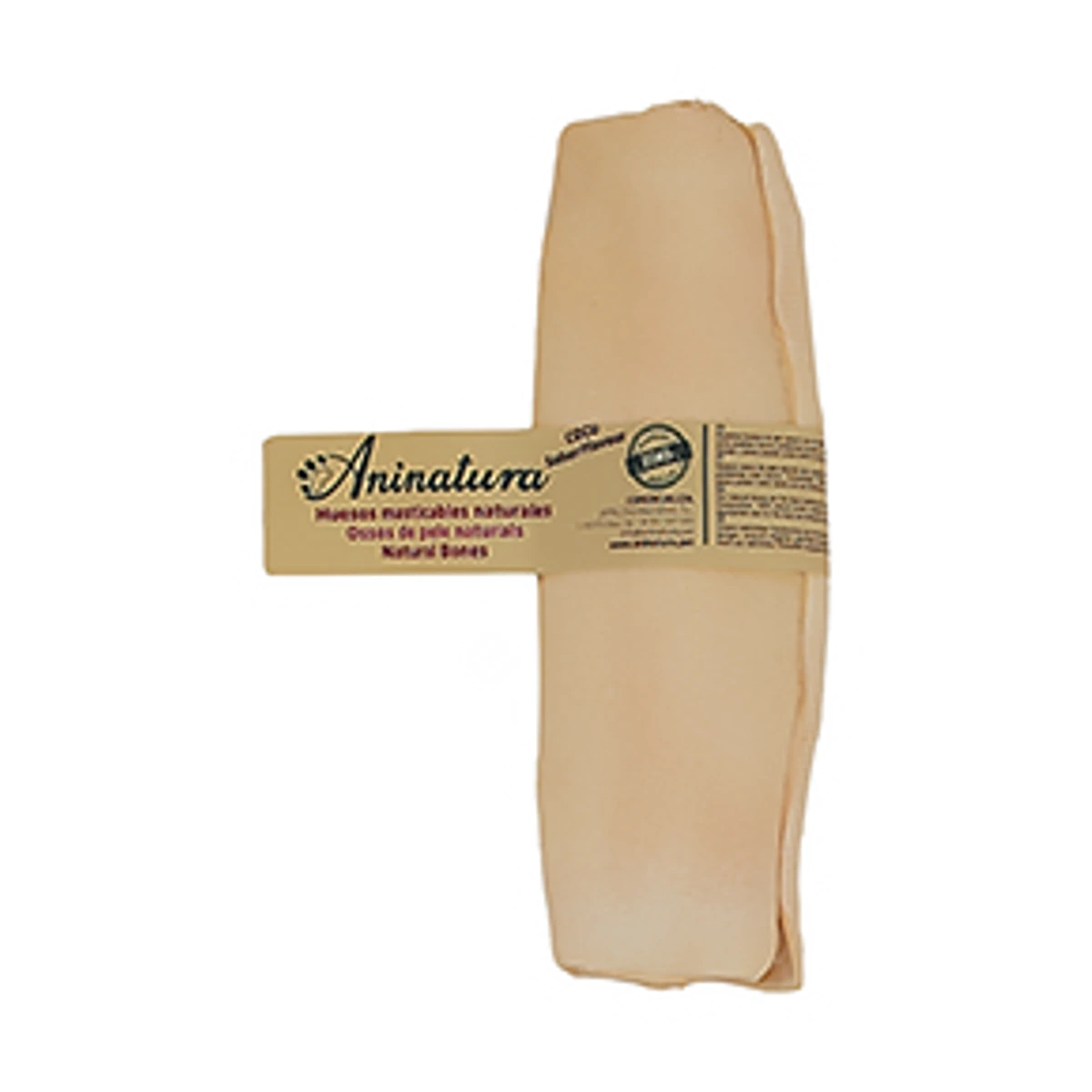 Hueso masticable de piel con sabor coco, 10 cm