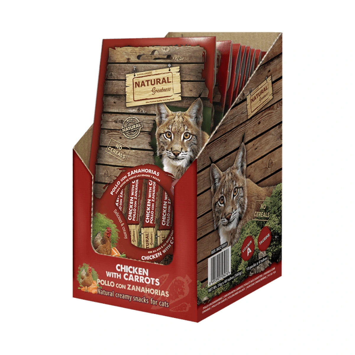 [00626318] Natural G Cat Crema Pollo, Zanahoria Vision Support- 56gr·
