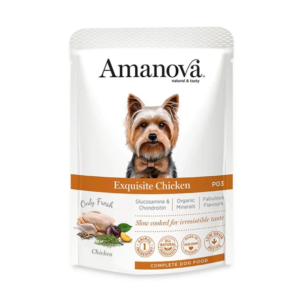 P03 Pouch Dog Exquisite Chicken 100 grs