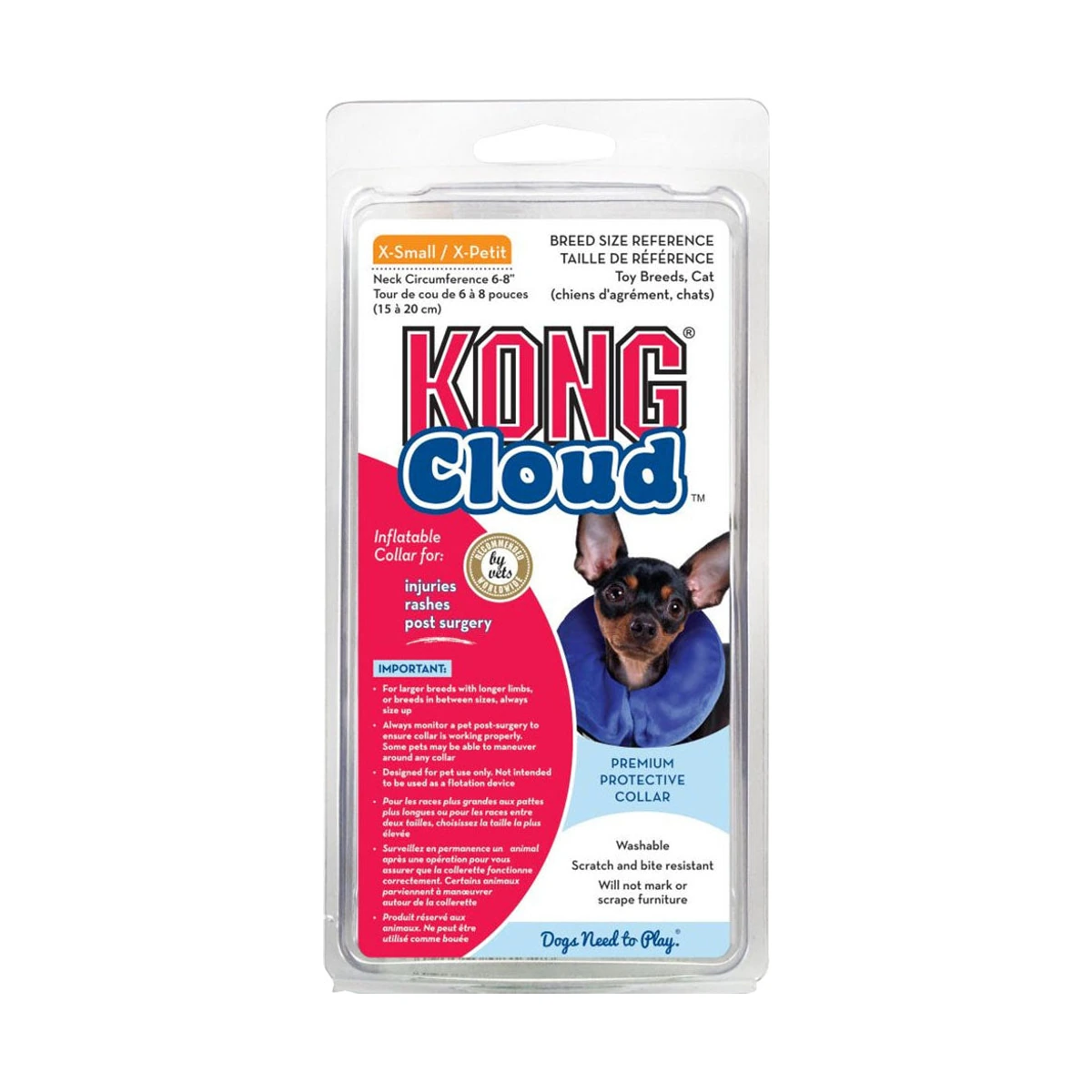 Collar isabelino kong cloud inflable xs