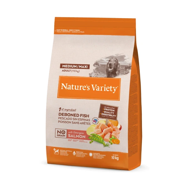 [00624096] Variety Dog No Grain Med/Max Salmon  10 kg·