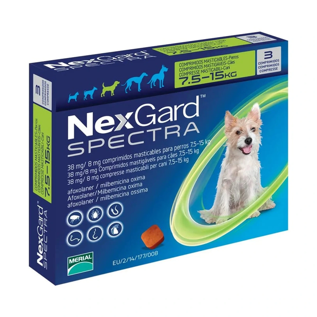 Nexgard Spectra 7, 5-15 kg 3 cds