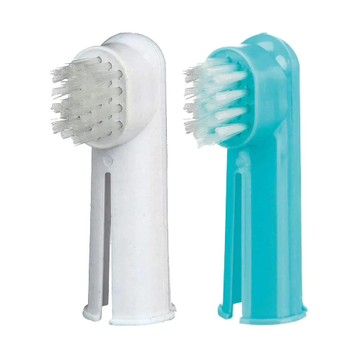 2 Cepillos dientes para dedo, masaje y limpieza
