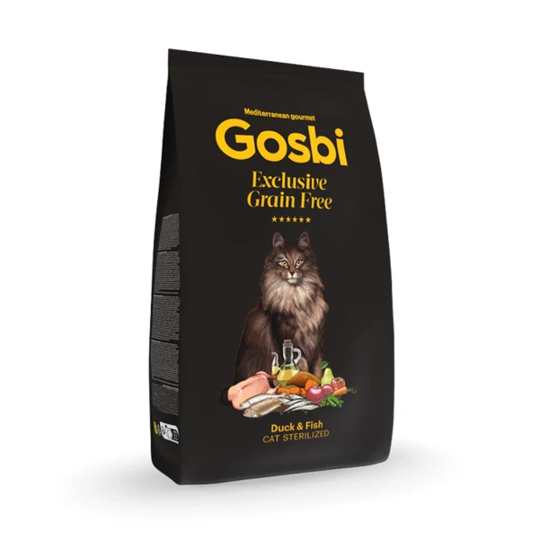 Gosbi Cat excl grain free duck & fish sterili, 2 kg
