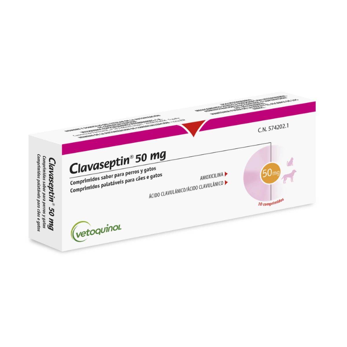 Clavaseptin 50mg 10 Comprimidos