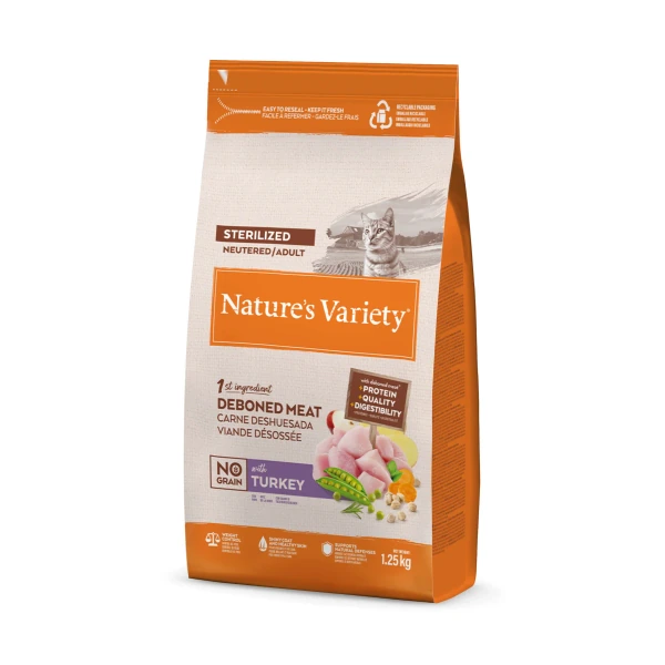[00624122] Variety Cat No Grain Sterilized Turkey 1,25 kg·
