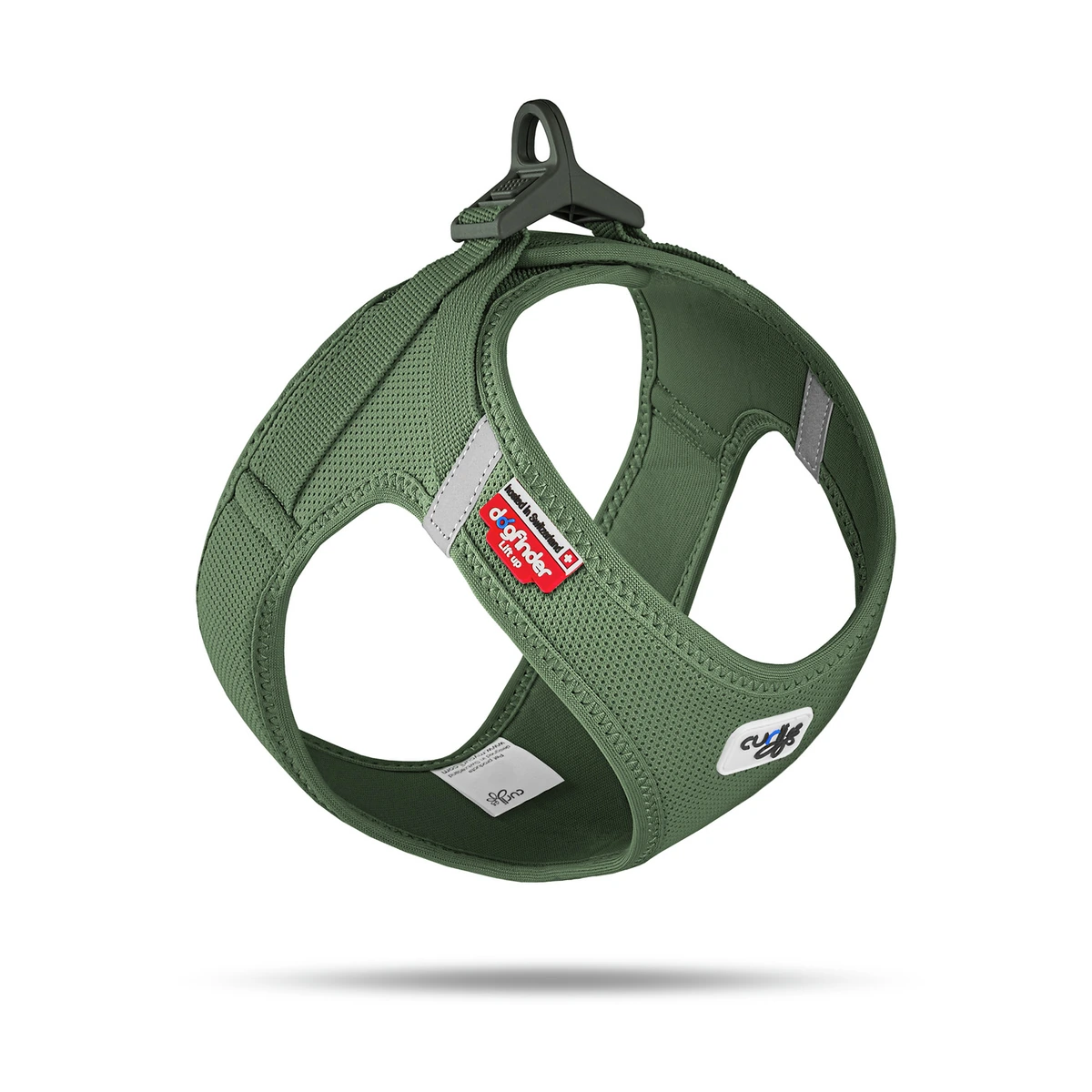 Curli Arnés Air-Mesh CLASP Moss (verde militar) 2XS