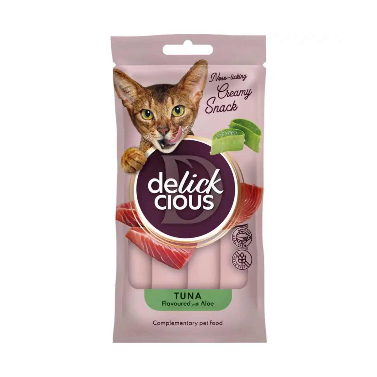 Delickcious Cremoso Atun Aloe (4x15gr), 4 x 15 g