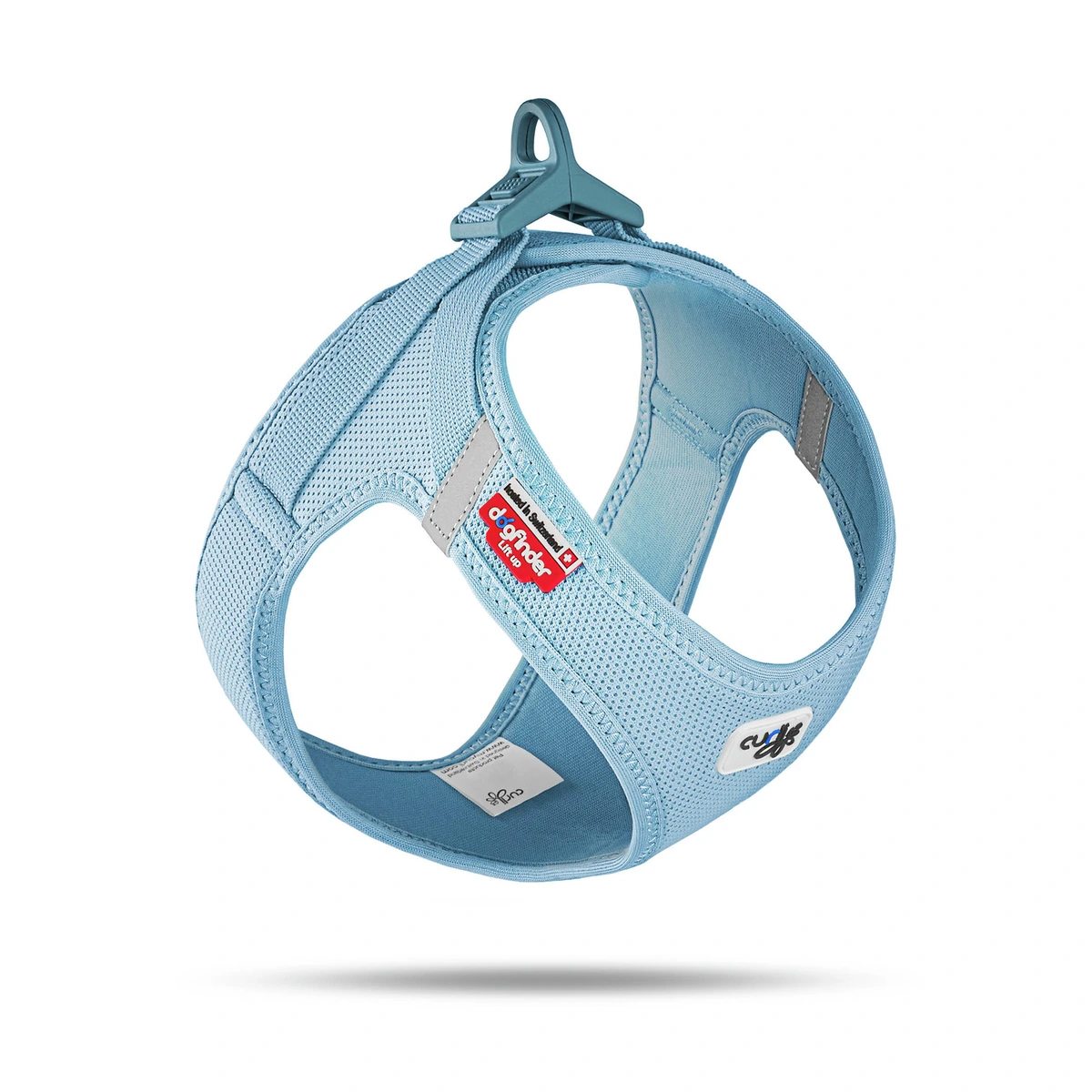 Curli Arnés Air-Mesh CLASP Azul claro 2XS