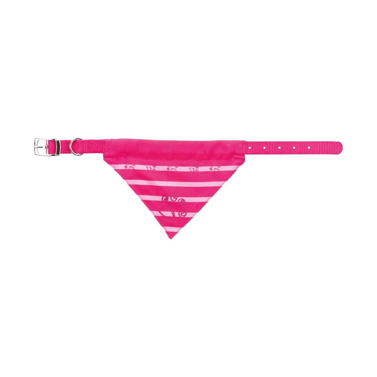 Tx. Collar Nylon c/ Pañuelo, S–M, 30–38cm/20mm, Fucsia