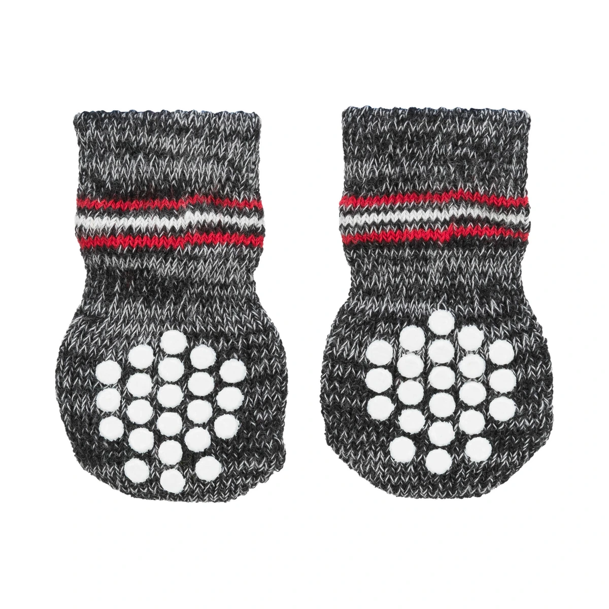 Calcetines Perro, Antideslizante, S-M, 2 ud, Gris, 2 uds