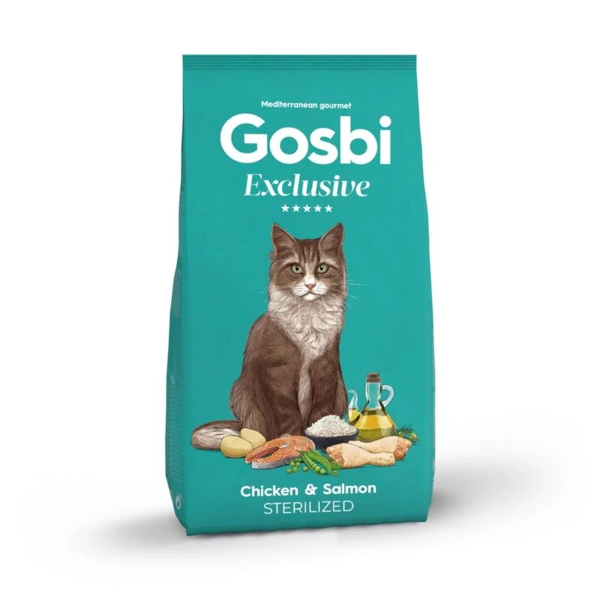 [00716040] Gosbi Exclusive Cat Steril Chicken Salmon 400gr·
