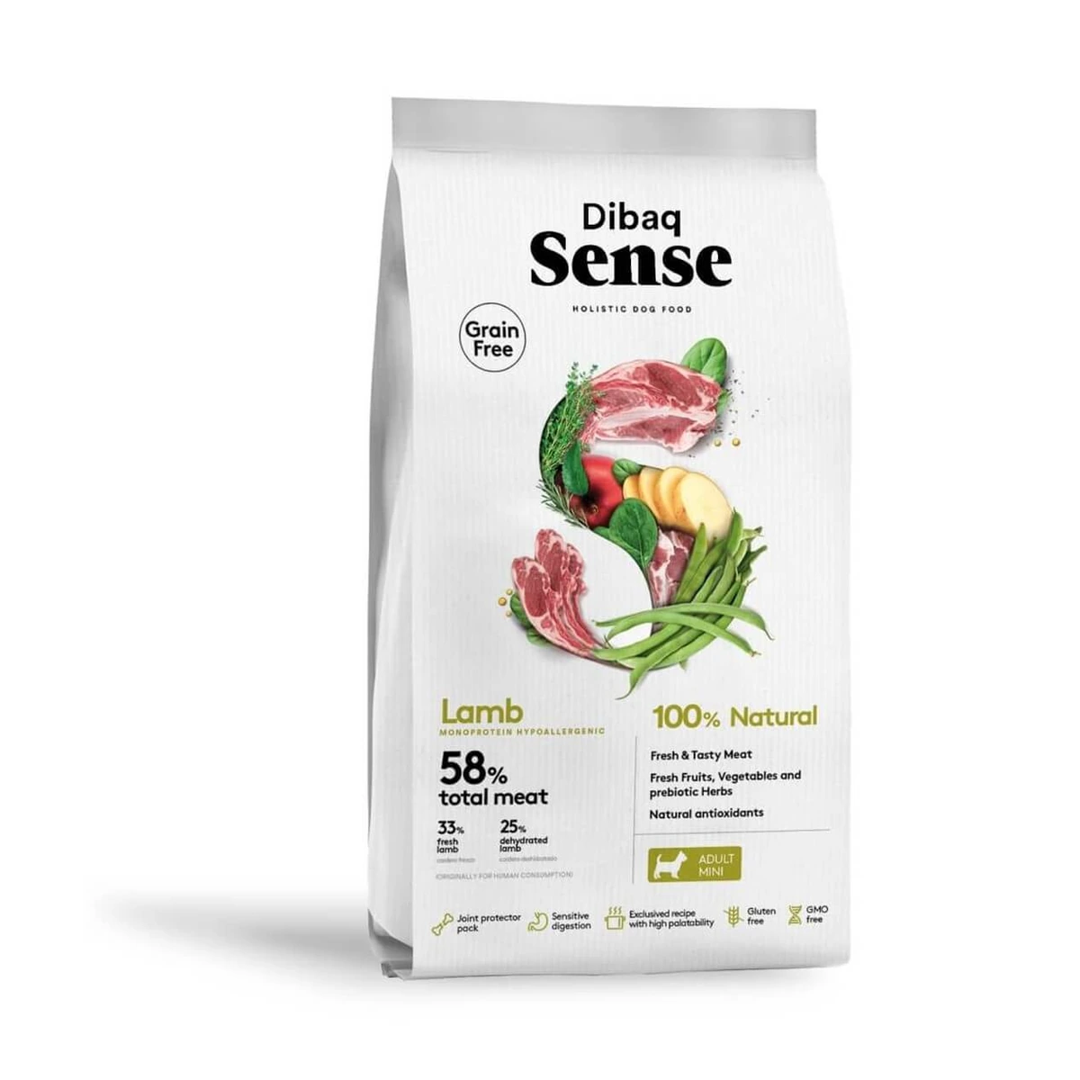 Sense Grain free Cordero Perro Adult mini, 2 kg