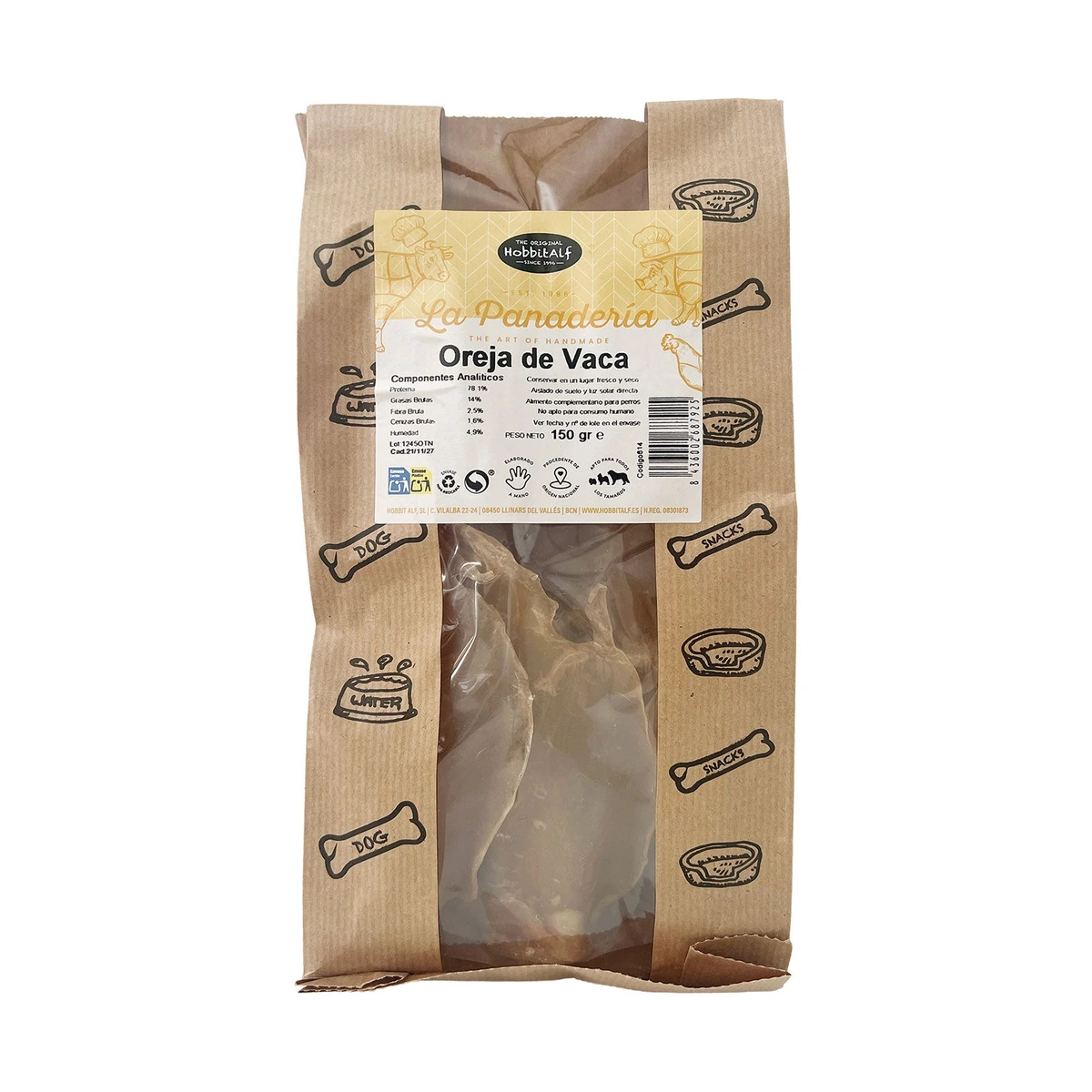 Oreja De Vaca Tiras, 150 g