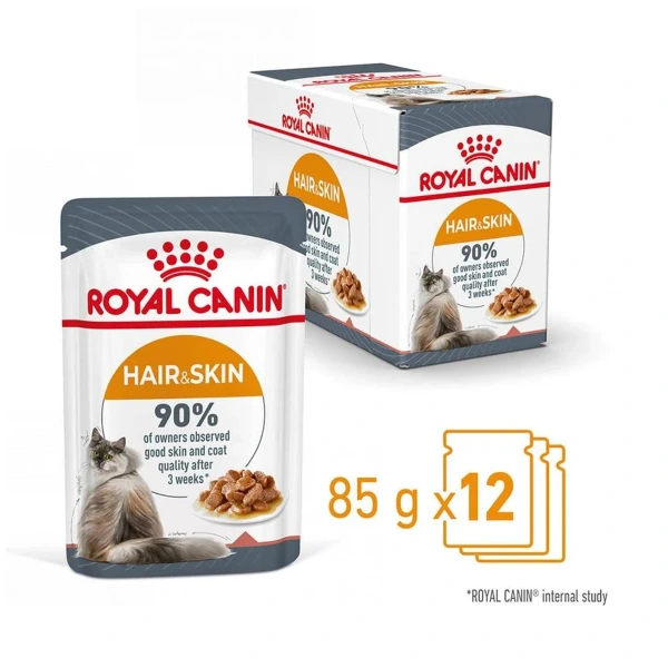 Feline Intense Gravy (hair skin) (12)*85gr, 12 x 85 g