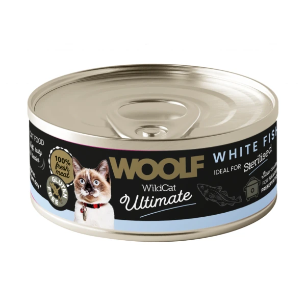 Woolf Ultimate Gato Adulto - Esteri Pescado Blanco, 85 g, woolf